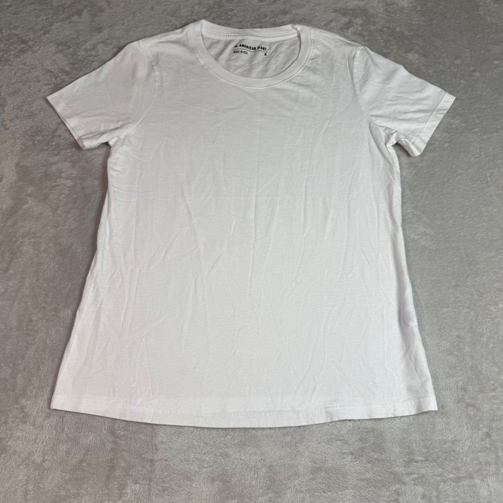 NWOT American Giant Womens Crewneck Short Sleeve T-Shirt S White Made in USA